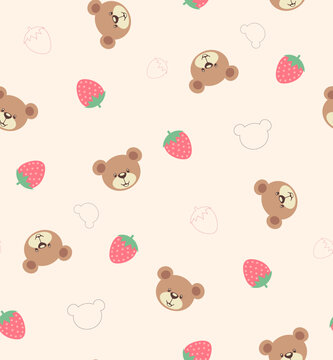 儿童草莓熊