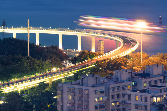 厦门演武大桥夜景