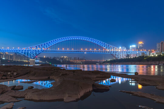 朝天门长江大桥夜景