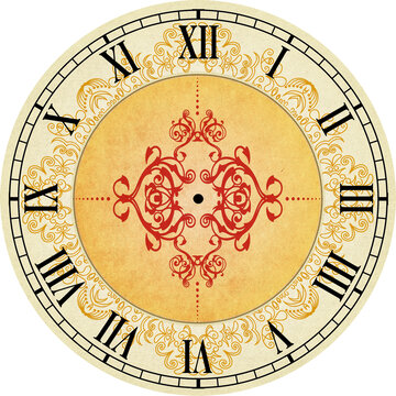 欧式罗马巴洛克表盘设计钟面