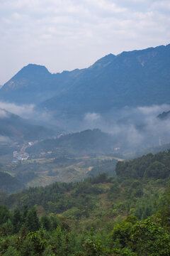 山区云雾风景