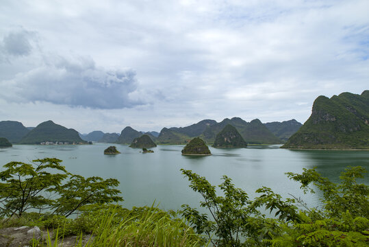 山水湖泊水域水库