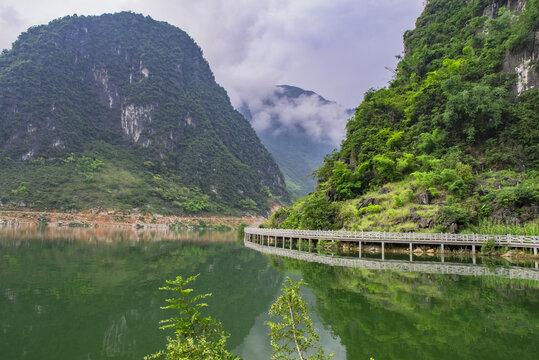 水库湖泊山水风光