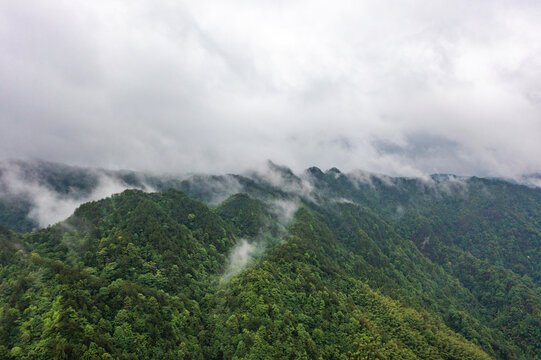 航拍湖南株洲炎陵神农谷景区