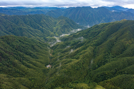 航拍湖南株洲炎陵神农谷景区