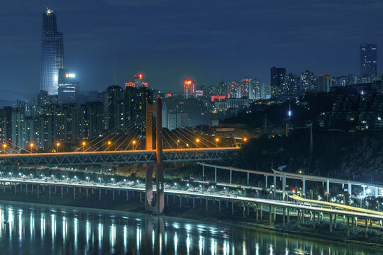 重庆沙滨路夜景