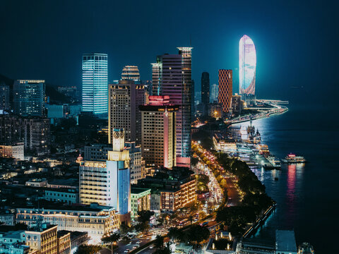 厦门鹭江道夜景