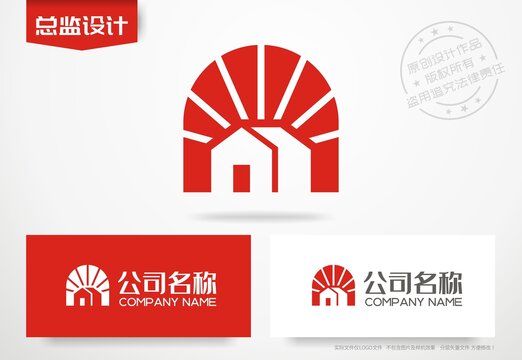 房子logo装家居标志