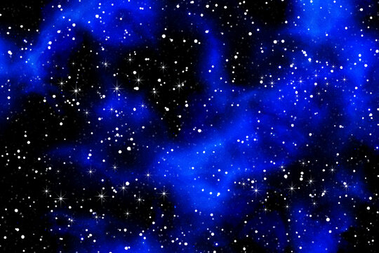 深蓝色星空宇宙背景