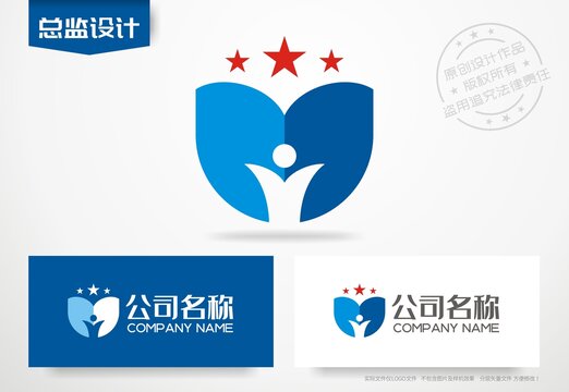 教育集团logo小学标志