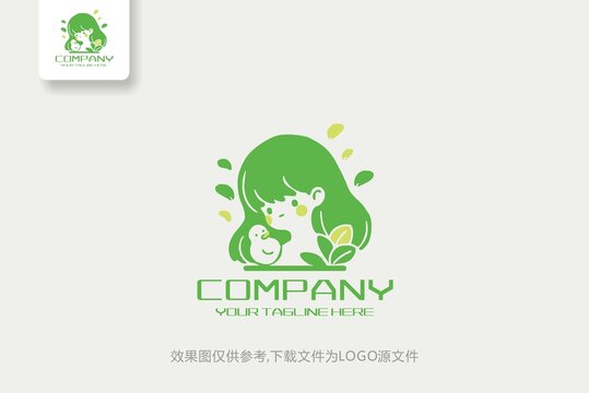 儿童女孩logo