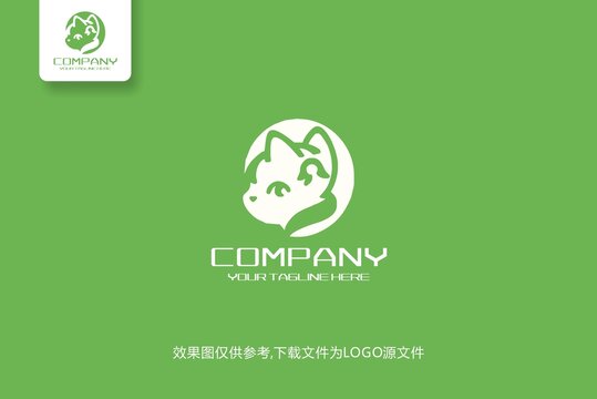 小猫logo标志网店网站商标