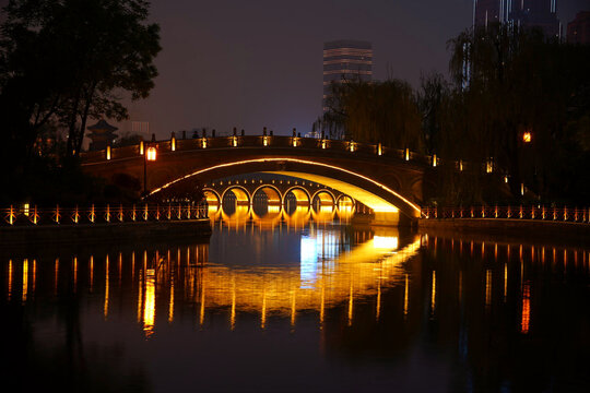 迎泽公园夜景