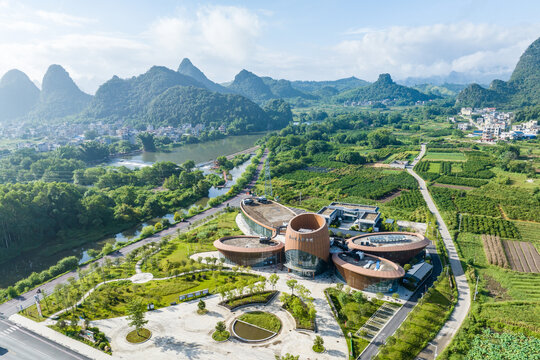 荔浦荔江国家湿地公园夏季风光