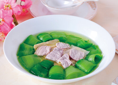 凉瓜青煮腐竹