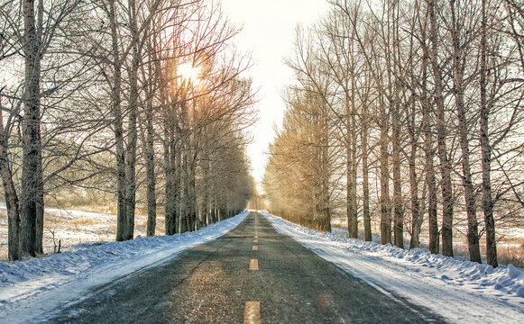 雪景道路