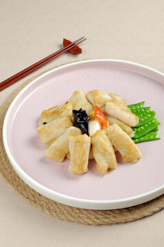 葱烧虾卷