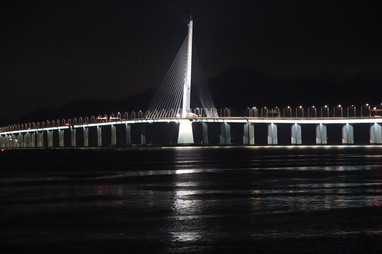 海上大桥夜景