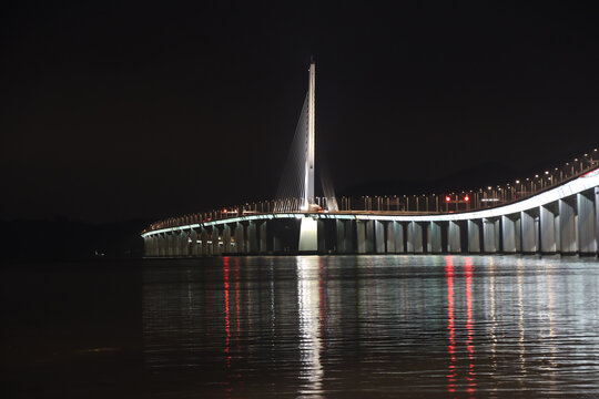 海上大桥夜景