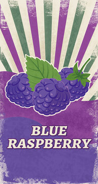 复古美式蓝树莓