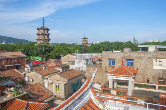 泉州古城地标风景