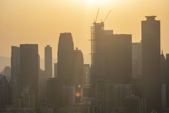 重庆渝中半岛夕阳