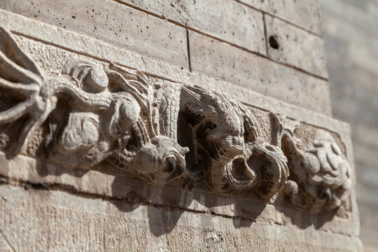 五台山普化寺石雕砖雕照壁牌楼