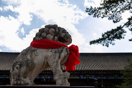 五台山普化寺古建石雕石刻