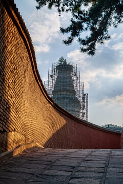 五台山佛母洞寺庙古建