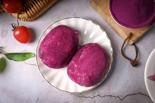 紫薯花卷紫薯包紫薯馒头