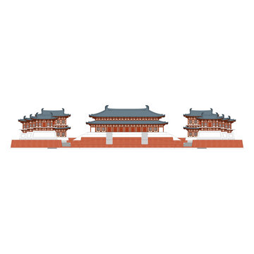 大明宫正立面效果图