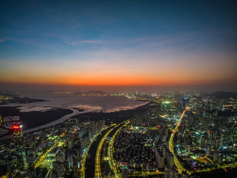 南山区全景夜景