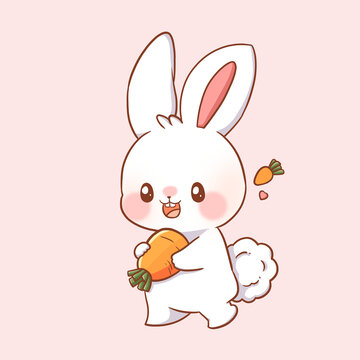 可爱卡通小兔子