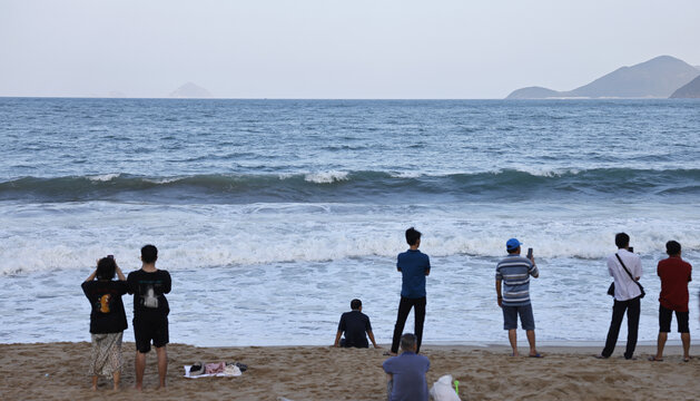 海滩的人们