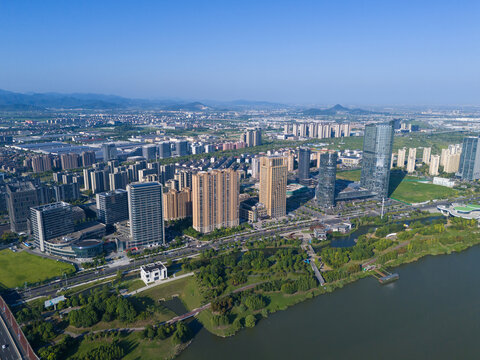 上虞城市全景