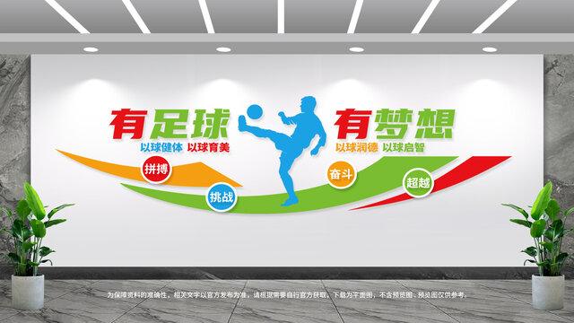 足球运动文化墙