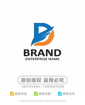 D字母logo