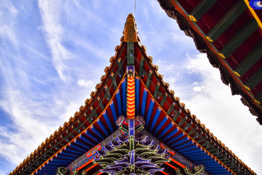 大召寺屋檐一角