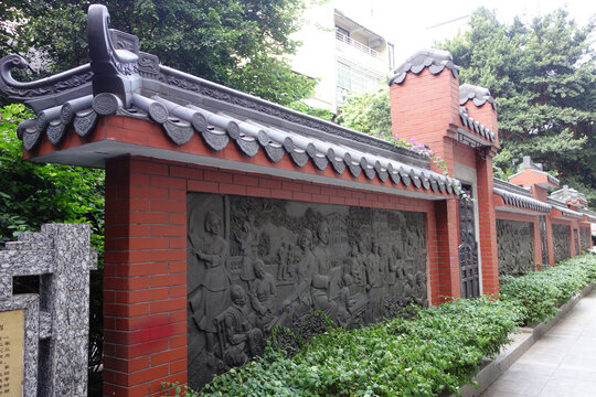 广州三家巷浮雕