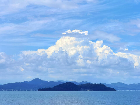 海天一色碧海蓝天