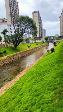 河岸风景