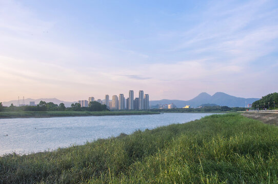 泉州江滨傍晚风景