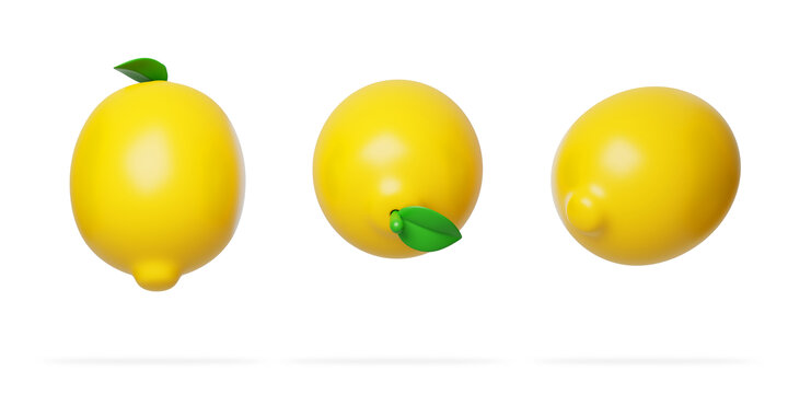 柠檬爽口补充维C营养3D