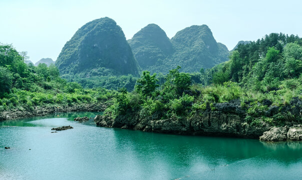 广西都安红水河青绿山水