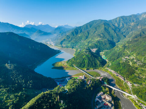 汶川映秀紫坪铺水库