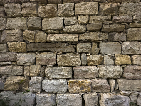 古石头墙素材