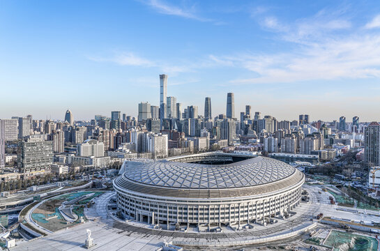 北京工人体育馆地标建筑