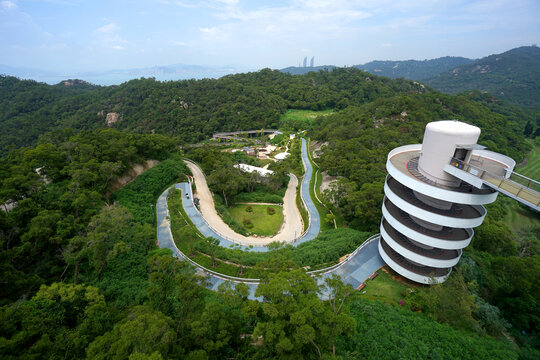 厦门山海步道螺旋塔