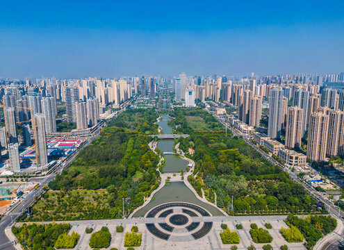 武汉国际博览中心中央水景公园