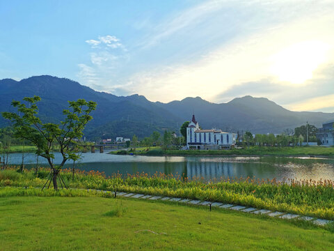 旗山湖风景